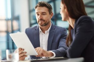 A meeting to get a UAE trade licence